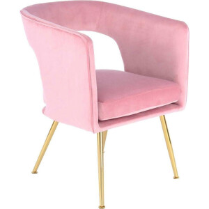 Kayoom Stoel Jolene 125, eetkamerstoel, elegante stofbekleding fluweelzachte bekleding, rugleuning en armleuningen afgerond (1 stuk)