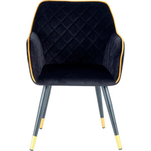 Kayoom Stoel Amino 525, stijlvolle designstoel, fluweelzachte bekleding van velvet stof (1 stuk)
