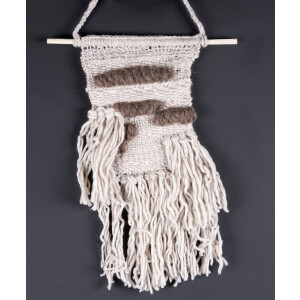 THEKO Sierobject voor aan de wand Wallart KnotLove Wandtapijt, wanddecoratie, zuivere wol, met de hand gemaakt