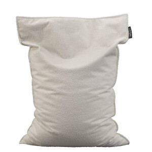 Leen Bakker - Lebel Zitzak Teddy - Off-white - 100x150 Cm - Polyester/Teddy - Wit