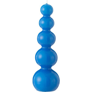 J-Line kaars Kalebas - blauw - 25U