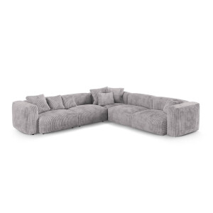 Modulaire hoekbank Martina ribstof | Micadoni Home