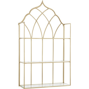 Leonique Decoratief wandrek met 3 glazen planchetten