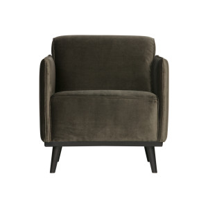 BePureHome Fauteuil 'Statement' Velvet, kleur Groen