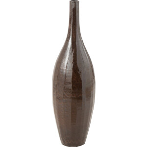 J-Line vaas Fles Blinkend - terra - bruin - medium - 93 cm hoog