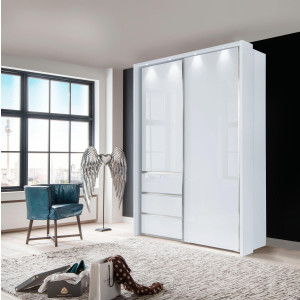 WIEMANN Zweefdeurkast Malibu Breedte 165 cm met glazen front