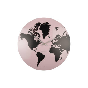 Wandklok World Map | KARLSSON