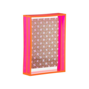 Fotolijst acryl - roze - 10x15 cm