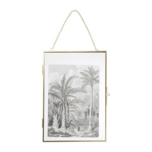 Fotolijst aan ketting staand - goud - 21x30 cm