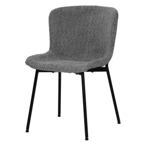 Artistiq Eetkamerstoel 'Ellena' boucle, kleur grijs