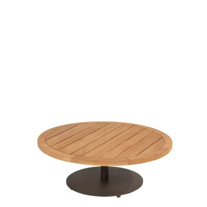 4 Seasons Outdoor Bijzettafel Volta Teak Terre Ø80 x 30 cm