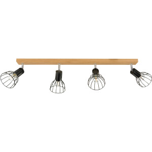 SPOT Light Plafondlamp MEGAN WOOD Natuurproduct van massief eikenhout, duurzaam - FSC-gecertificeerd