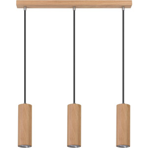 SPOT Light Hanglamp PIPE Hanglamp, natuurproduct van eikenhout, led verwisselbaar