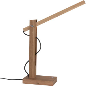 SPOT Light Tafellamp Toekan geïntegreerde 24v-ledmodule, met touch-dimmer, eikenhout, flexibel