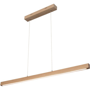 SPOT Light Hanglamp SMAL Hanglamp, eikenhout, met geïntegreerde 24V-ledmodule, touch dimmer