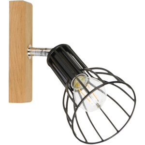 SPOT Light Wandlamp MEGAN WOOD Natuurproduct van massief eikenhout, duurzaam - FSC-gecertificeerd
