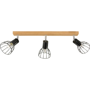 SPOT Light Plafondlamp MEGAN WOOD Natuurproduct van massief eikenhout, duurzaam - FSC-gecertificeerd