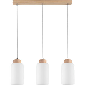 SPOT Light Hanglamp BOSCO Hanglamp, natuurproduct van eikenhout, duurzaam, kap van glas