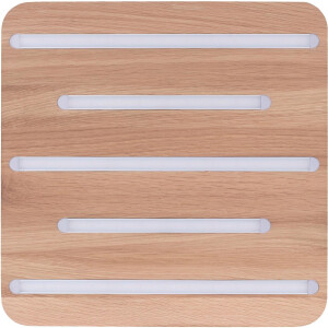 SPOT Light Led-plafondlamp Neele Inclusief 24V led modules, natuurproduct van eikenhout, duurzaam