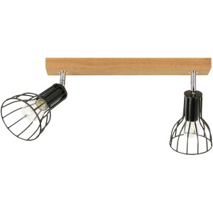 SPOT Light Plafondlamp MEGAN WOOD Natuurproduct van massief eikenhout, duurzaam - FSC-gecertificeerd