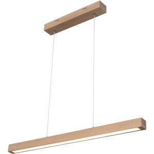 SPOT Light Hanglamp SMAL Hanglamp, eikenhout, met geïntegreerde 24V-ledmodule, touch dimmer