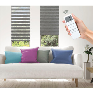Good Life Elektrisch rolgordijn Wood - Smart Home met afstandsbediening (4 stuks)
