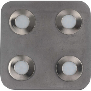 SPOT Light Plafondlamp Blauw van echt beton, led-modules inclusief, met de hand gemaakt, made in eu
