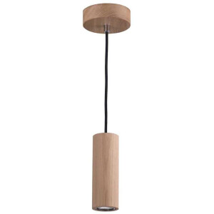 SPOT Light Hanglamp PIPE Hanglamp, natuurproduct van eikenhout, led verwisselbaar