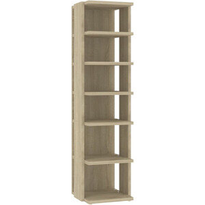 vidaXL - Schoenenkast - 27,5x27x102 - cm - bewerkt - hout - sonoma - eikenkleurig