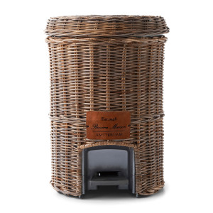 Prullenbak Rustic Rattan Classic