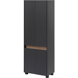 Schildmeyer Hoge kast Cosmo in verschillende kleuren Made in Germany Breedte 57 cm, badkamerkast, lijst in moderne wildeiken-look