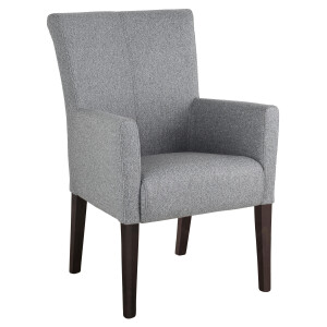 Home affaire Eetkamerstoel King Gestoffeerde stoel, fauteuil, massief houten frame