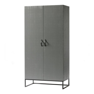 WOOOD Kledingkast 'Morris' 195 x 100cm, kleur Leem