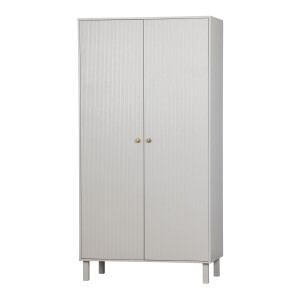 WOOOD Kledingkast 'Madu' 195 x 100cm, kleur Wolkengrijs