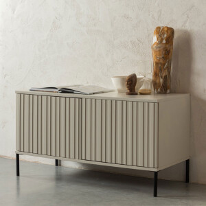 WOOOD TV-meubel 'New Gravure' Grenenhout, 100cm, kleur Dust