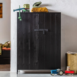 WOOOD Opbergkast 'Bruut' kleur Zwart