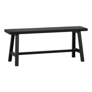 WOOOD Eetkamerbank 'Imme' Grenenhout 110cm, kleur Zwart