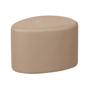 WOOOD Poef 'Puuk' Mesh, kleur Naturel