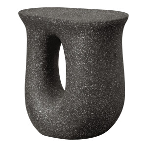 WOOOD Organische Bijzettafel 'Moson' Magnesiumoxide, kleur Zwart