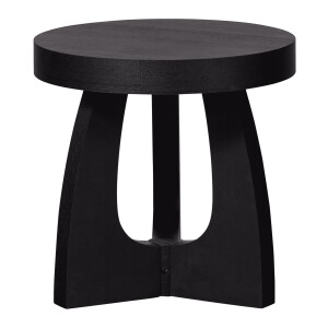 WOOOD Ronde Bijzettafel 'Tala' 45cm, kleur Zwart