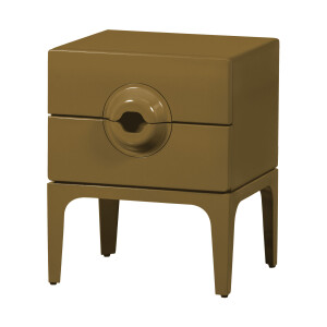 WOOOD Nachtkastje 'Merge' Met 2 lades, kleur Honing Geel