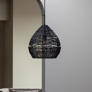 WOOOD Exclusive Hanglamp 'Adelaide' Ø35cm, kleur Zwart