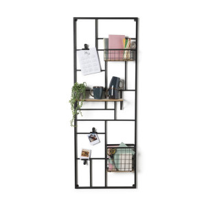 Wandrek XXL met clips - 150x55 cm - zwart