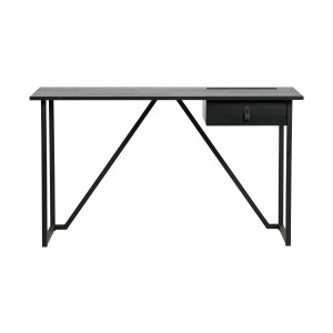 WOOOD Bureau 'Julius' 126x53, kleur Zwart