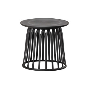 WOOOD Outdoor Bijzettafel 'Boy' 50cm, kleur Zwart