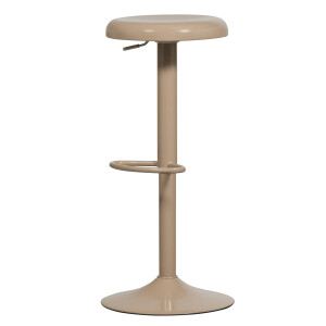 WOOOD Verstelbare Barkruk 'Isaac' kleur Zand (zithoogte 61-81cm)