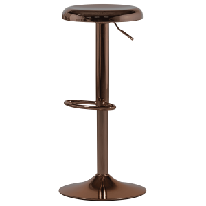 WOOOD Verstelbare Barkruk 'Isaac' kleur Koper (zithoogte 61-81cm)