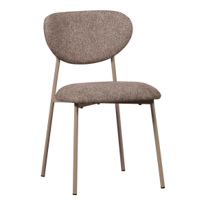 WOOOD Eetkamerstoel 'Valor' Geweven stof, kleur Zand