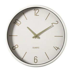 Wandklok - beige - ø37 cm