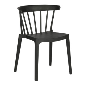 WOOOD Tuin / Eetkamerstoel 'Bliss' kleur Zwart